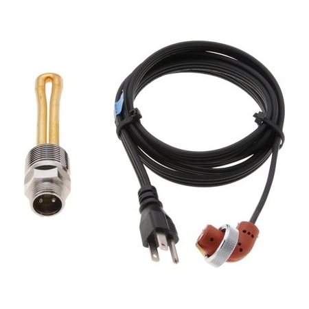 Zerostart Engine Heater - 1000W 120V, 1in. Npt Caterpillar, Detroit Diesel, Fiat 8600090